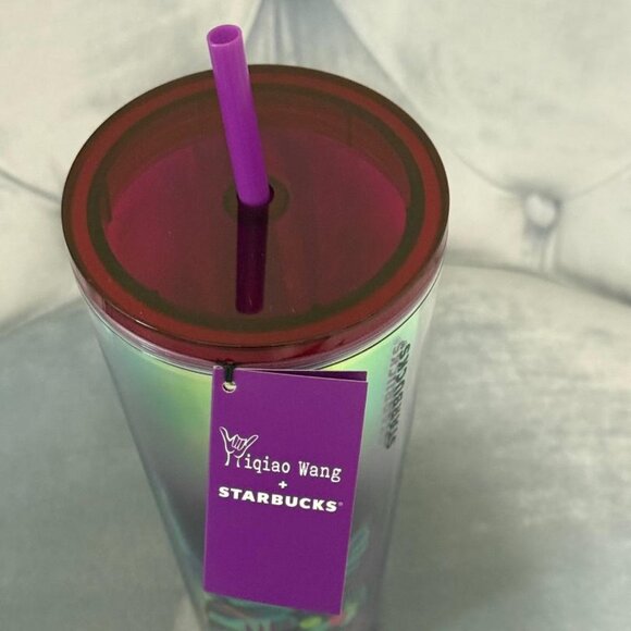 Yiqiao Wang + Starbucks ASL American Sing Language Venti Sized Cold Cup NWT - Picture 5 of 6